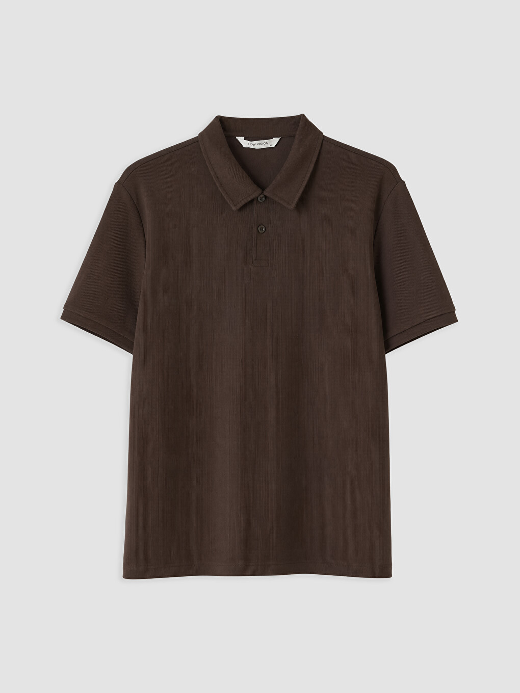 Kahverengi Polo Yaka Erkek Tişört