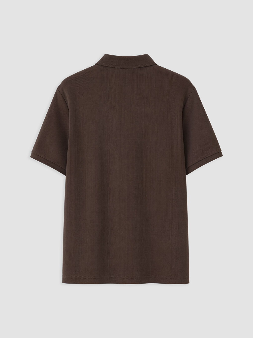 Kahverengi Polo Yaka Erkek Tişört-1