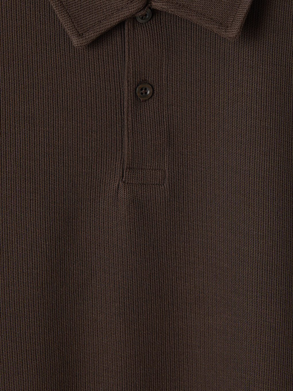 Kahverengi Polo Yaka Erkek Tişört-2