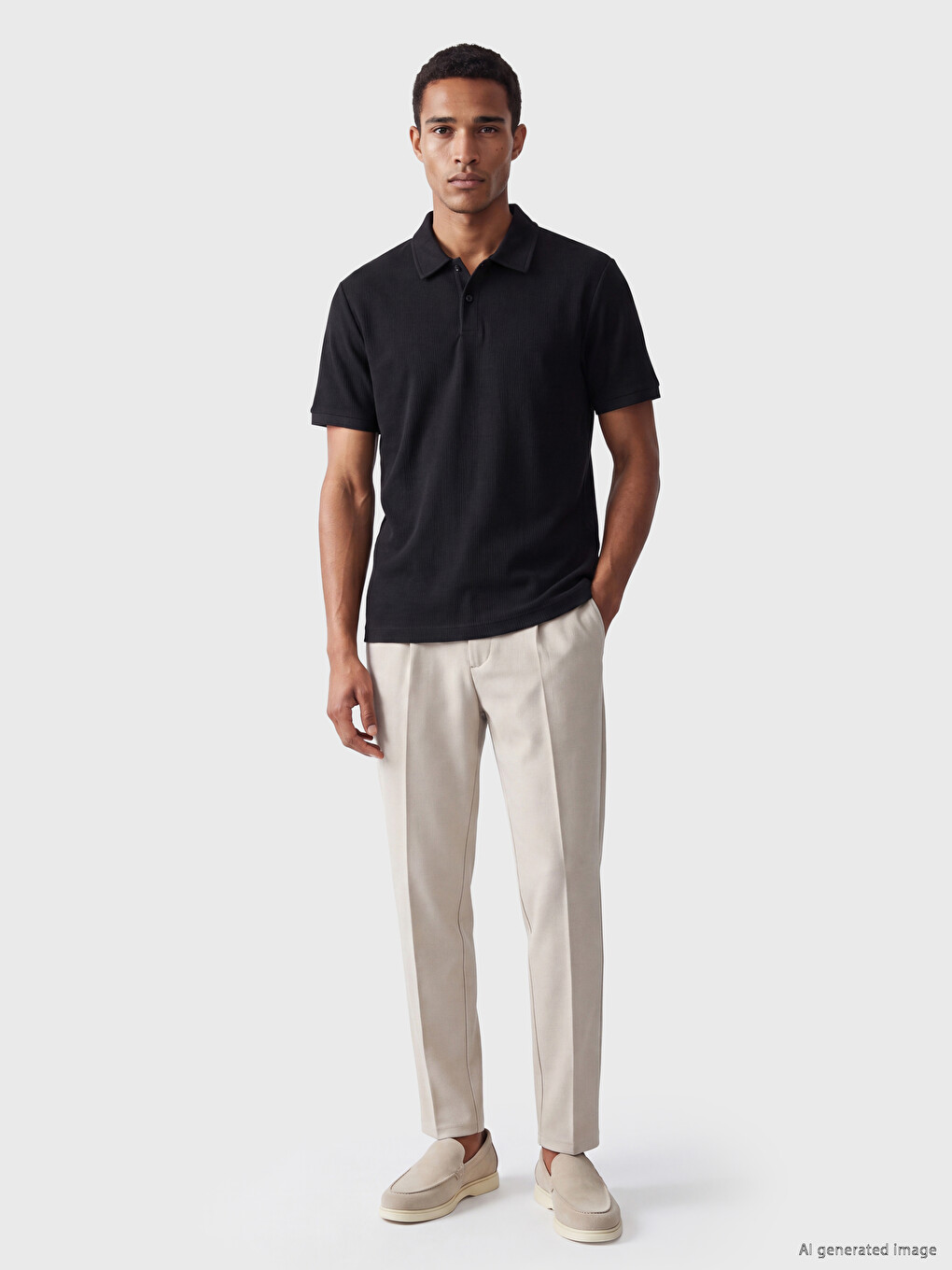 Polo Collar Men's T-shirt-1