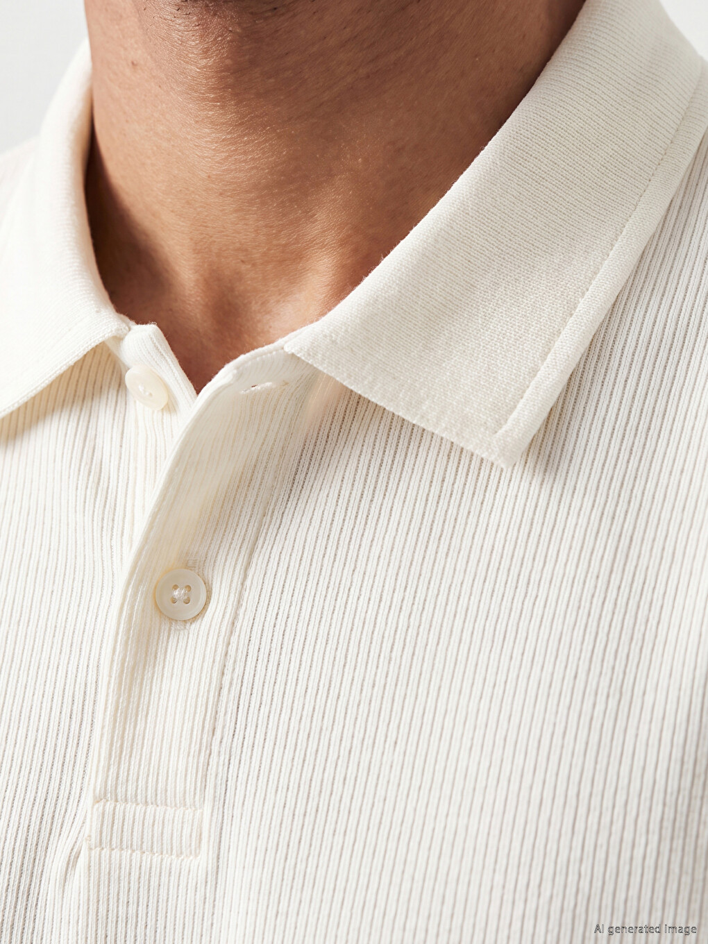 Polo Collar Pique Men's T-shirt-2