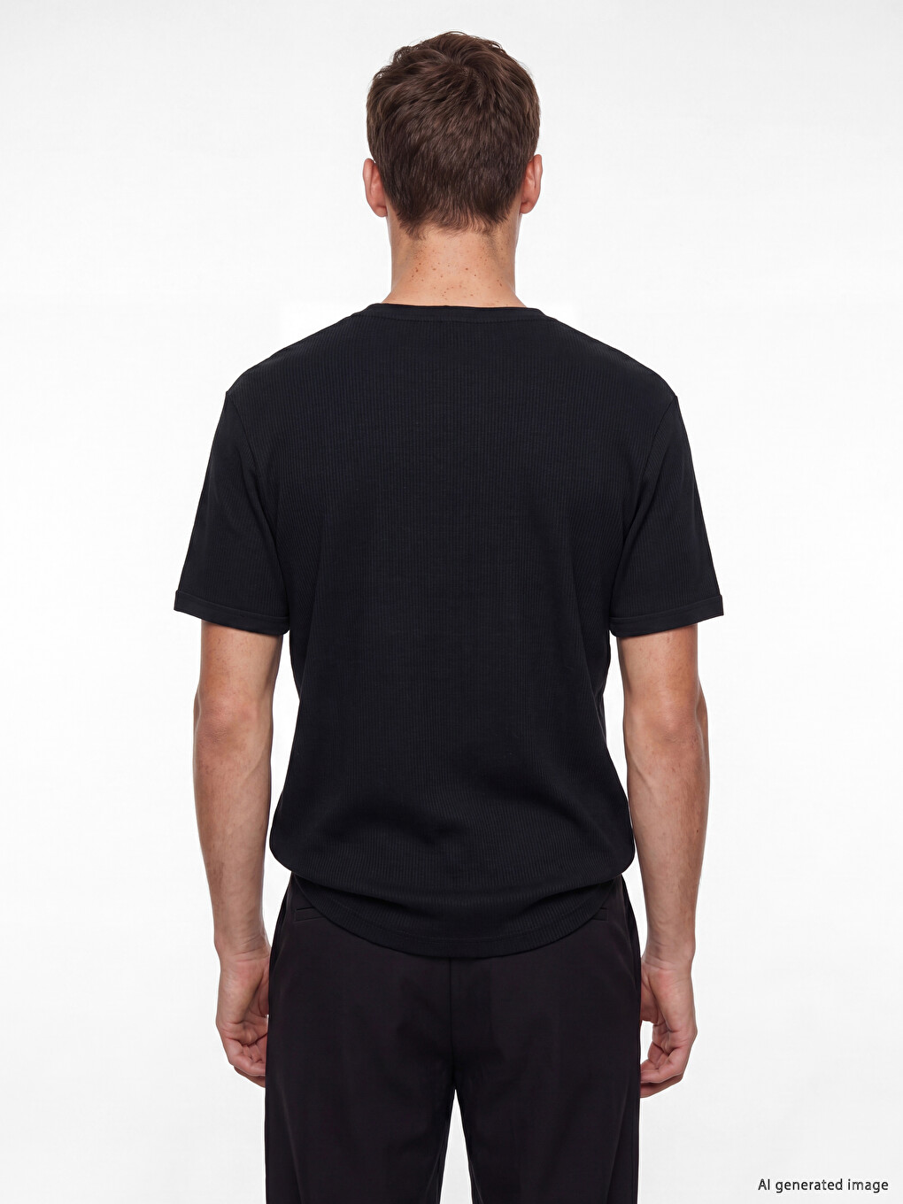 Henley Neck Regular Fit Men's T-shirt-3