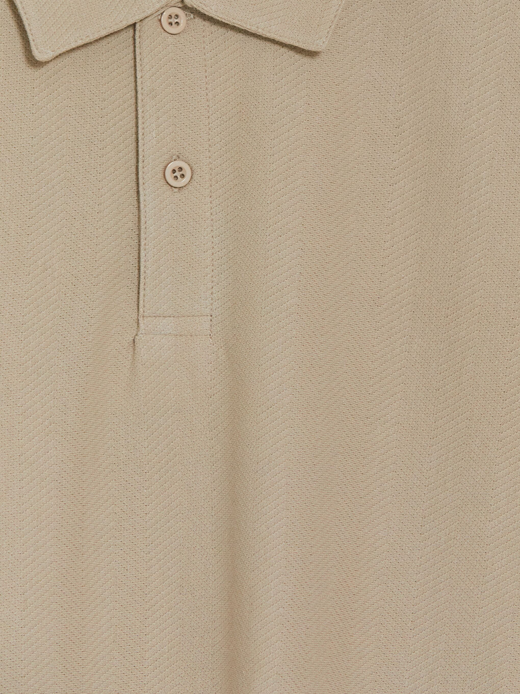 Bej Polo Yaka %100 Pamuk Erkek Tişört-2