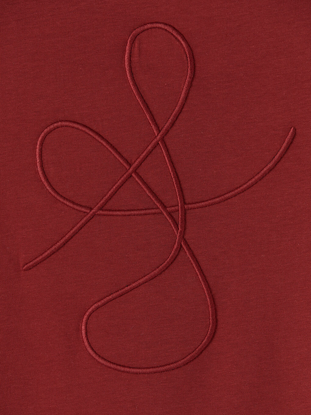 Kırmızı Bisiklet Yaka Nakışlı Kadın Tişört-2