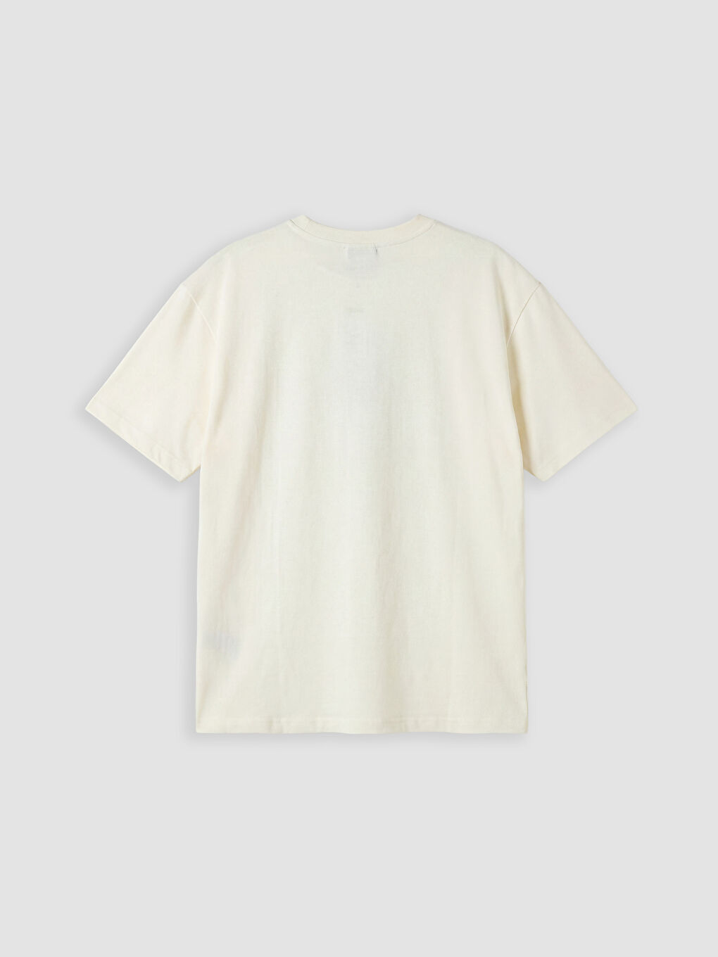 Sarı Bisiklet Yaka Nakışlı Kadın Tişört-1