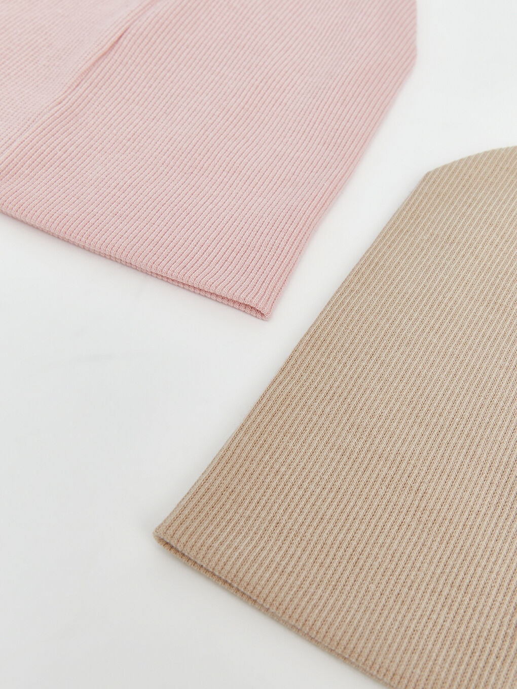 Pembe Basic Kız Bebek Bere 2'li-3