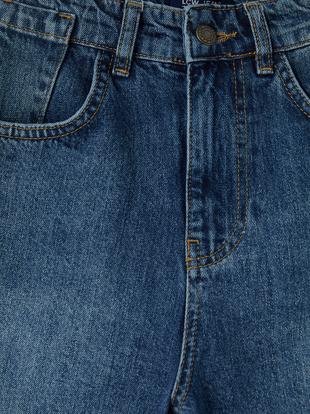 İndigo Bermuda Fit Kadın Jean Şortolon-1