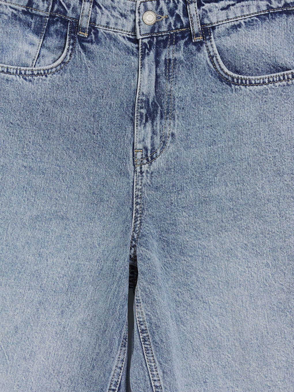 İndigo Bermuda Fit Kadın Jean Şortolon-2