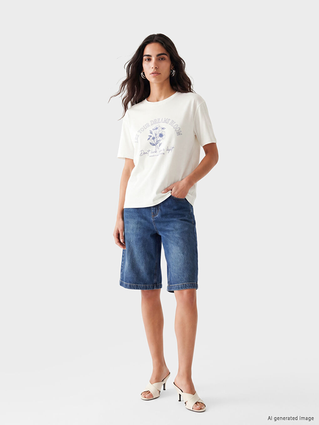 Bermuda Fit Women's Jean Shorts