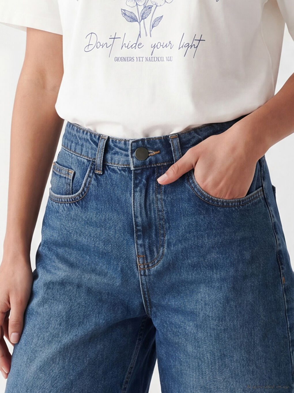 Bermuda Fit Women's Jean Shorts-2
