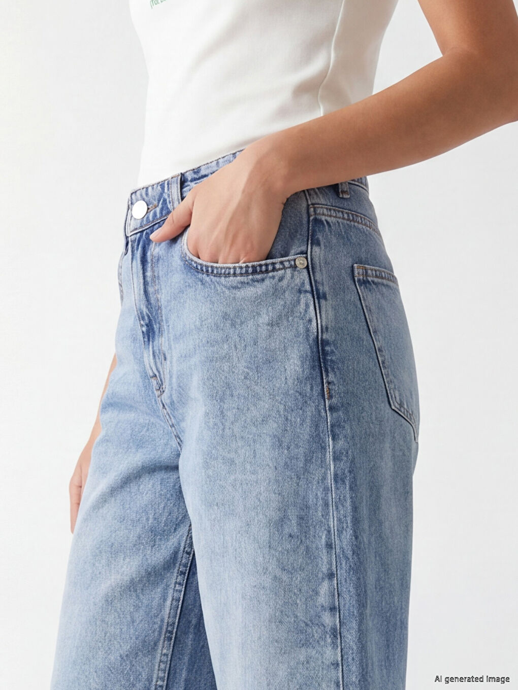 Bermuda Fit Women's Jean Shorts-2