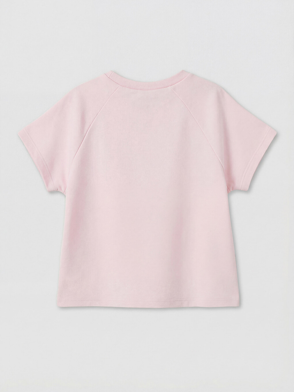 Pembe Bisiklet Yaka Baskılı Kız Çocuk Tişört-1