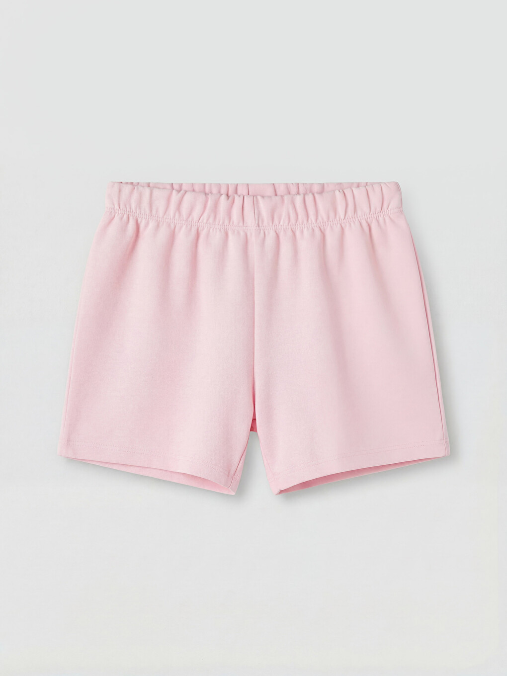Pembe Beli Lastikli Kız Çocuk Şort