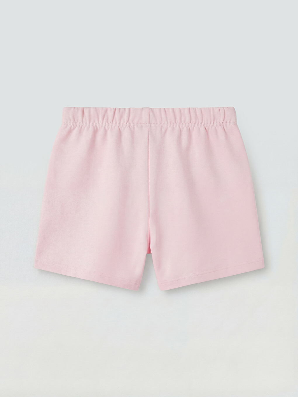 Pembe Beli Lastikli Kız Çocuk Şort-1