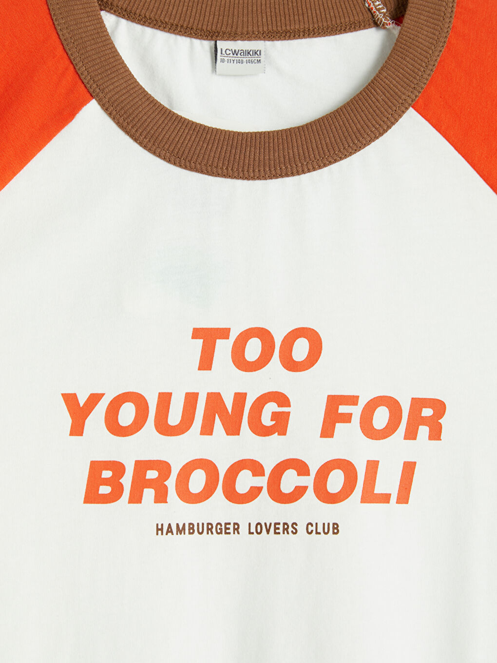 Beyaz Bisiklet Yaka Slogan Baskılı Erkek Çocuk Tişört-2