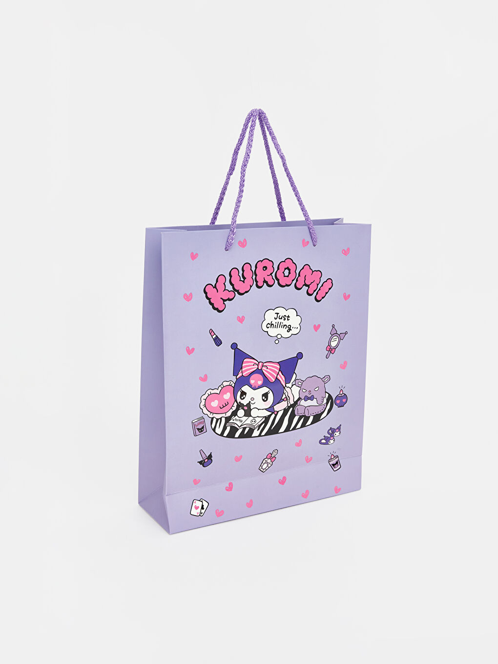 Karışık Kuromi Baskılı Kız Çocuk Karton Poşet