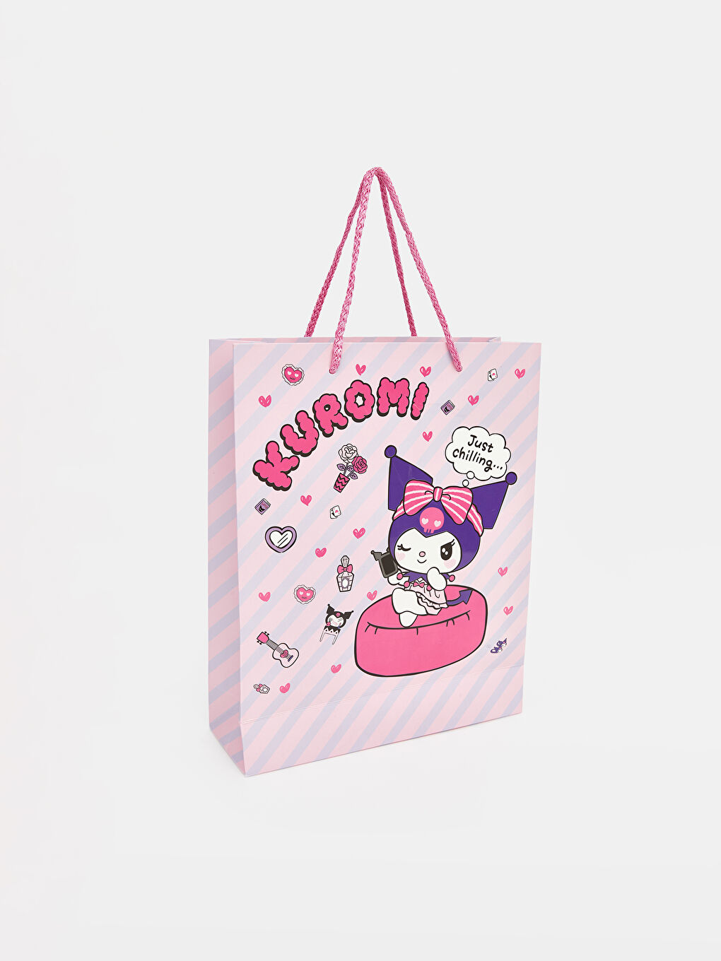 Karışık Kuromi Baskılı Kız Çocuk Karton Poşet-12