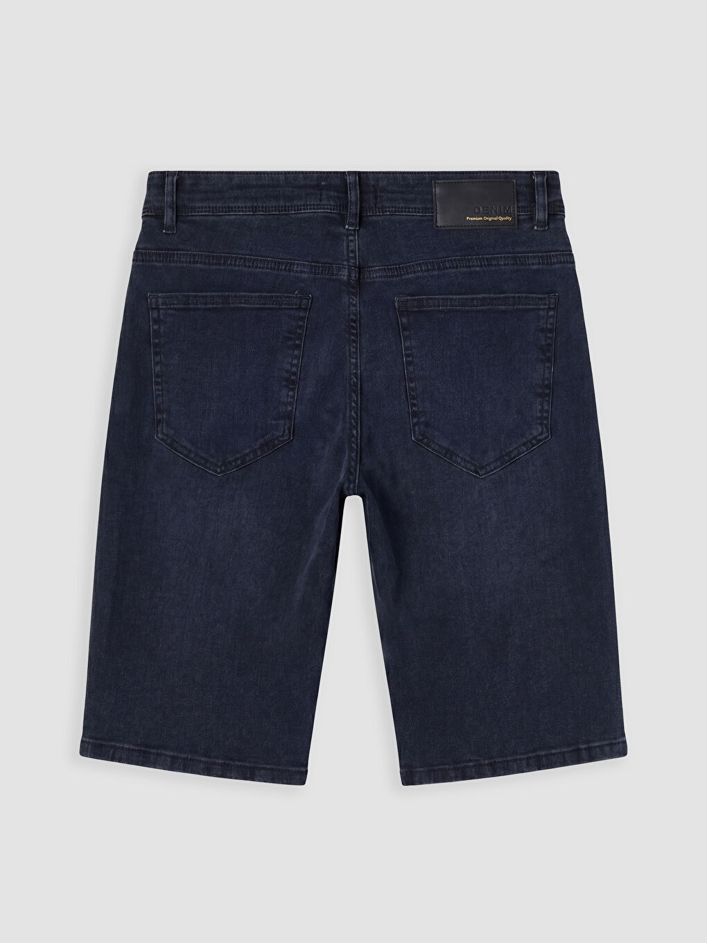 İndigo Regular Fit Erkek Jean Şort-1