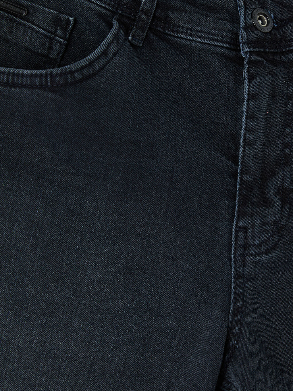 İndigo Regular Fit Erkek Jean Şort-2