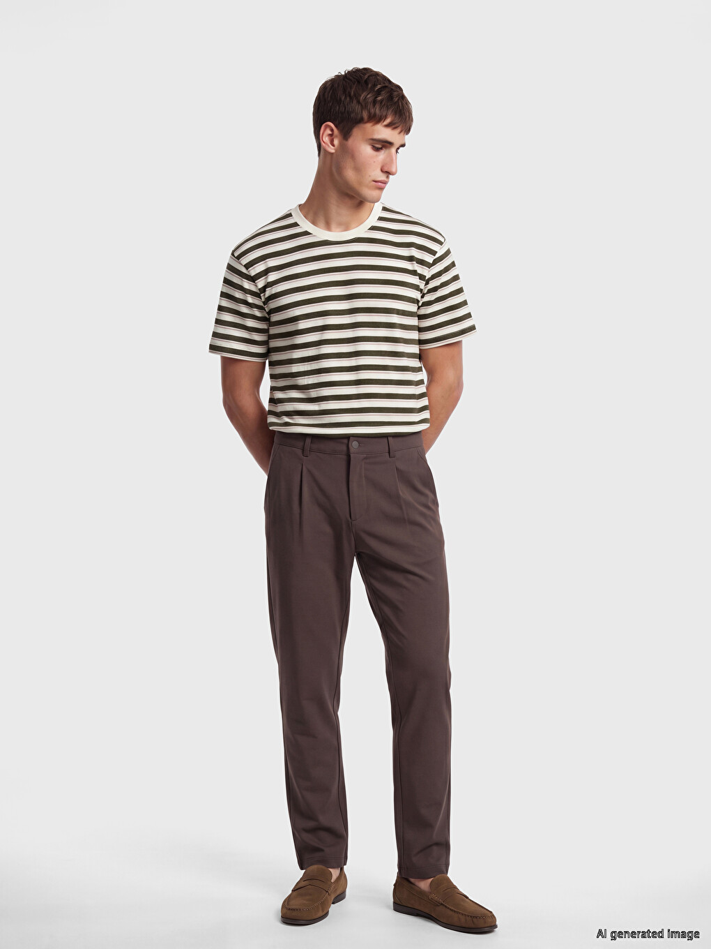 Relax Fit Striped Men's T-Shirt-1