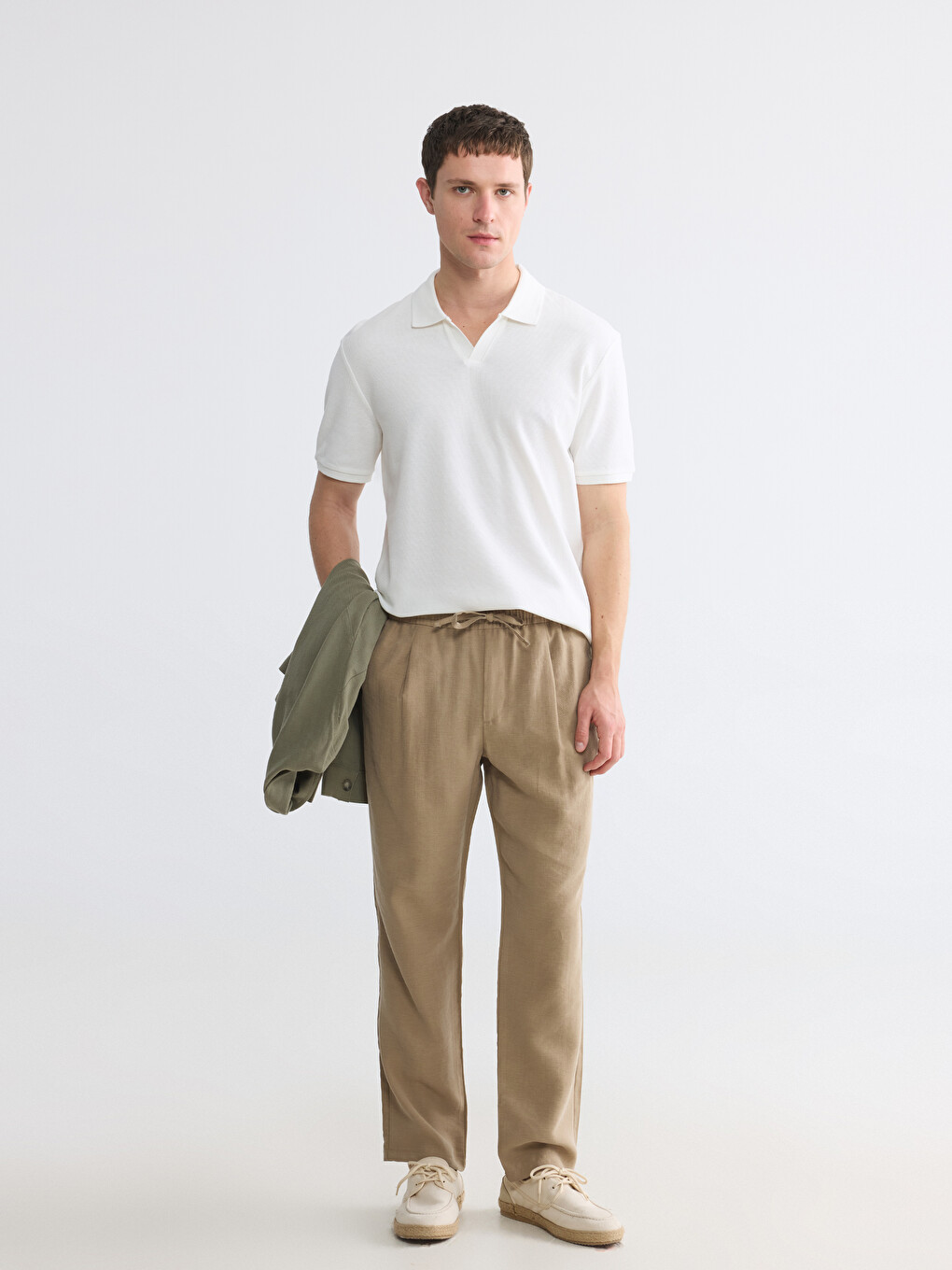 Polo Collar Pique Men's T-Shirt-2