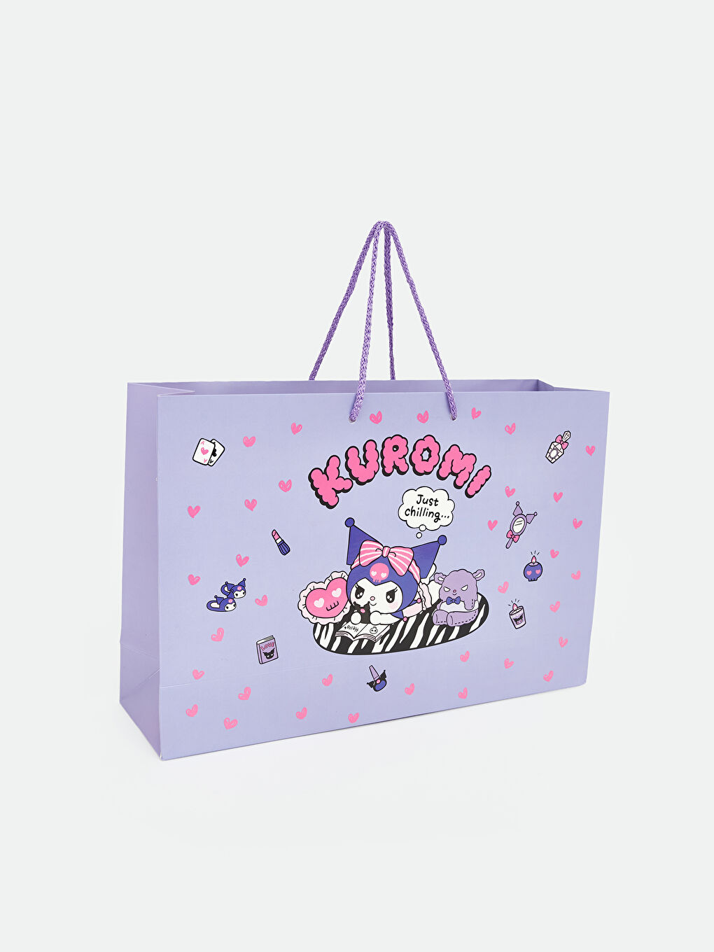 Karışık Kuromi Baskılı Kız Çocuk Karton Poşet-4