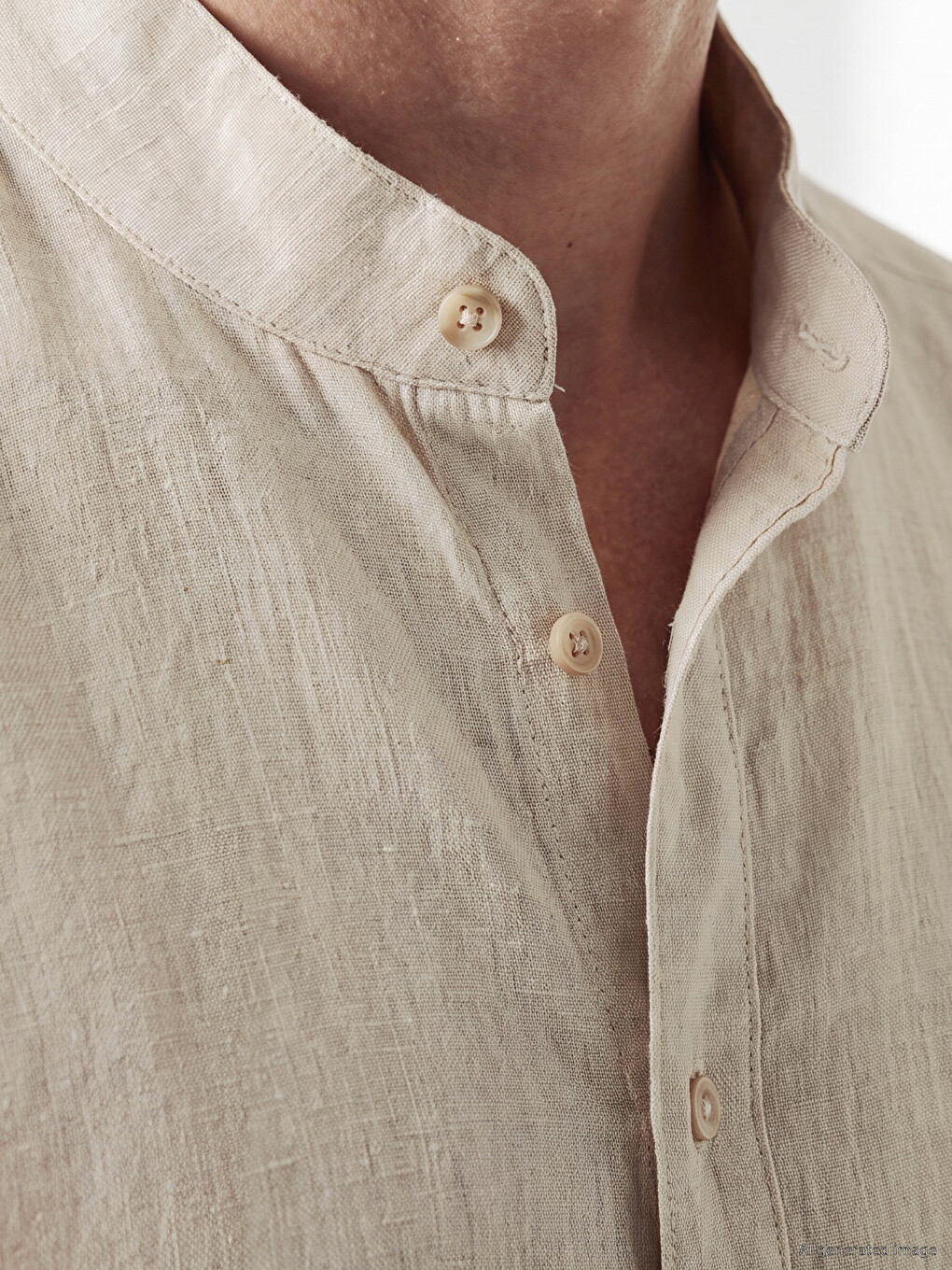 Regular Fit %100 Linen Men's Shirt-2