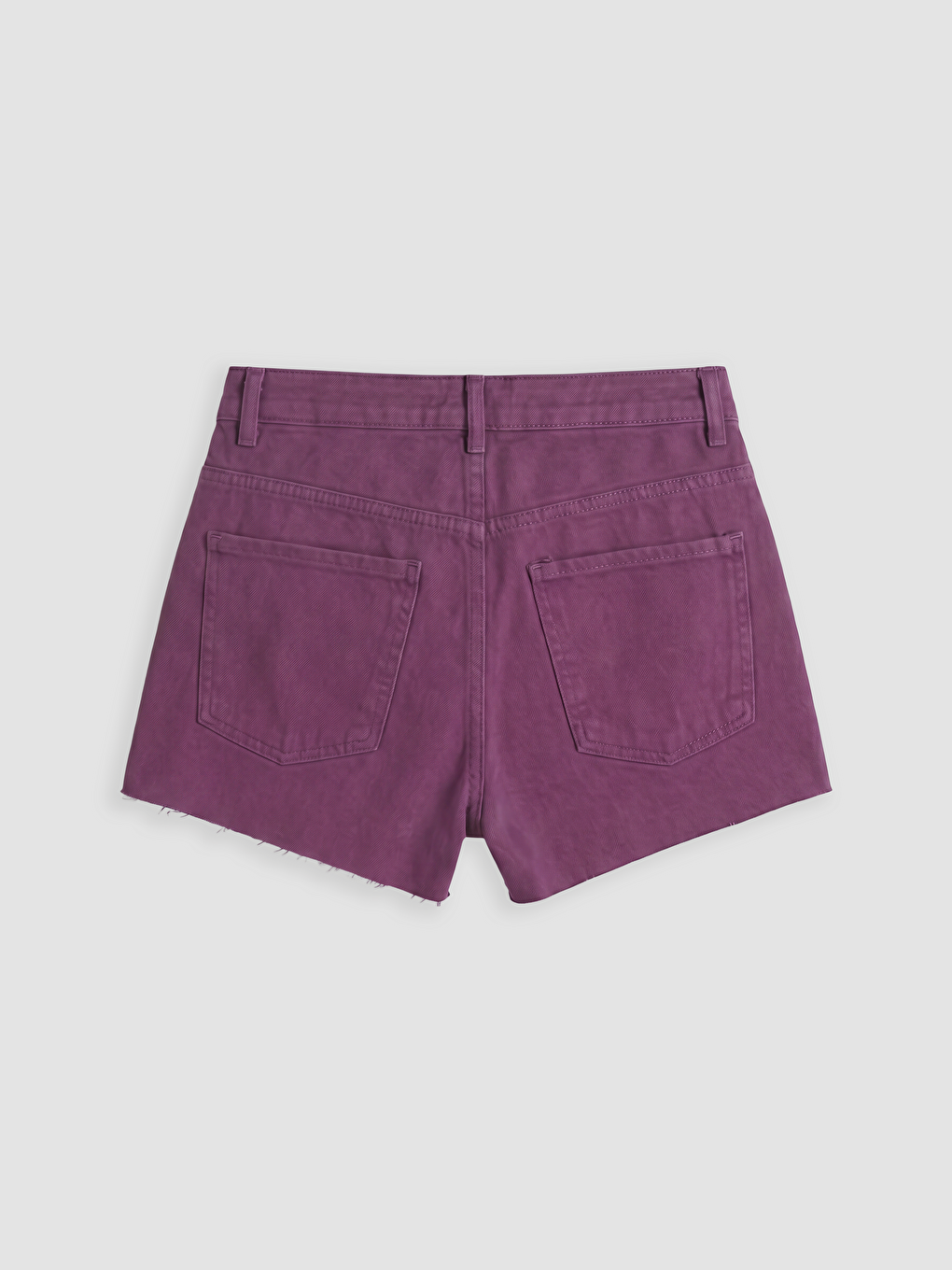 Mor Regular Fit Kadın Jean Şort-1