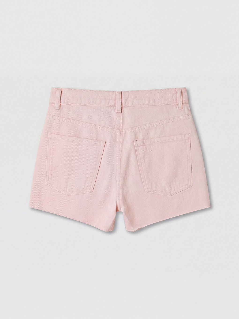 Pembe Regular Fit Kadın Jean Şort-1