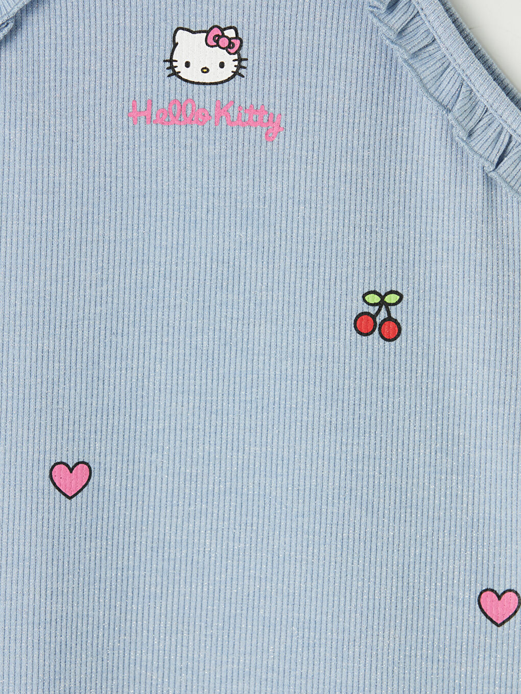 Mavi Hello Kitty Baskılı Kız Çocuk Atlet-2