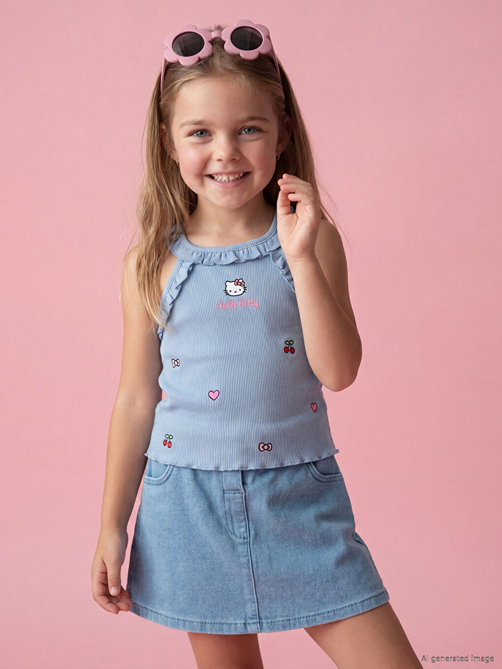 PLAVA Top majica Devojka-1