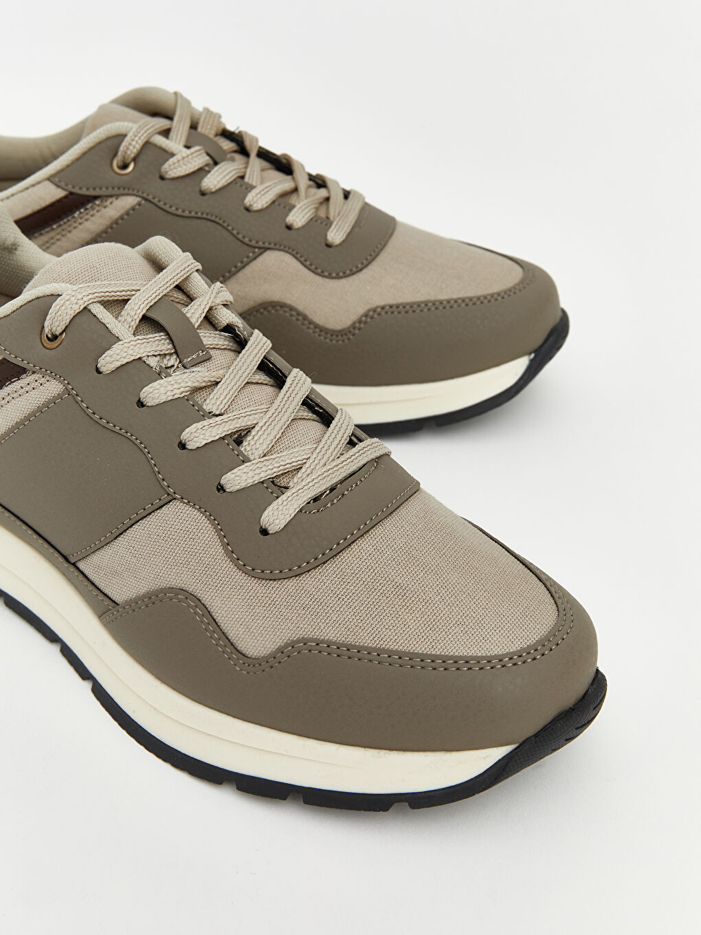 Bej Fileli Erkek Spor Ayakkabı-2