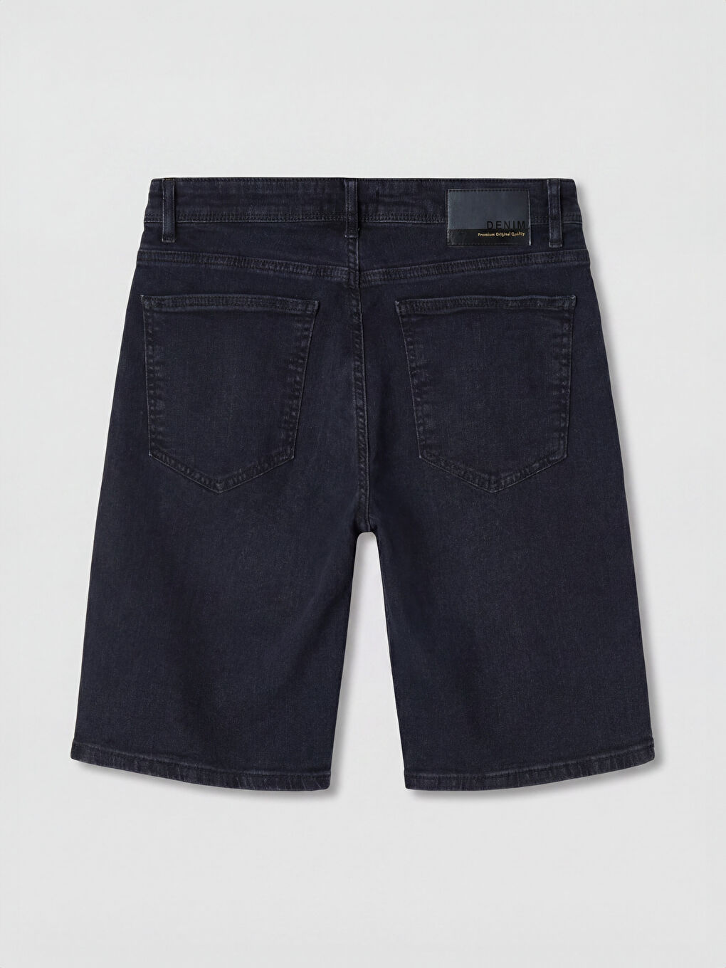 Antrasit Regular Fit Erkek Jean Şort-1
