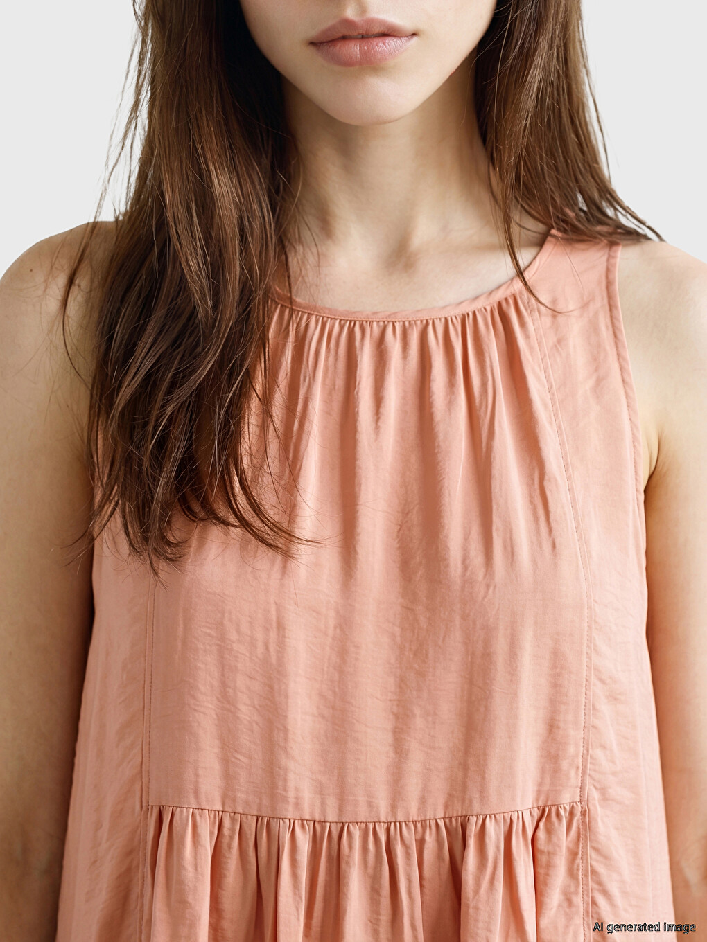 Ruched A-Line Modal Blend Dress-2