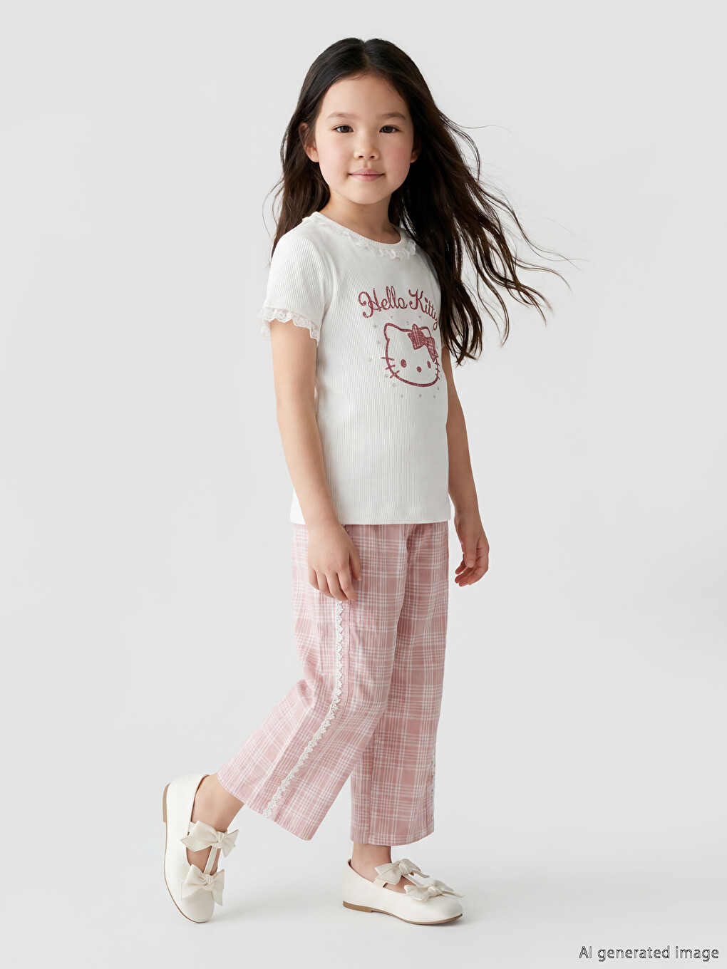 Set Pizhamash I Stampuar Hello Kitty Për Vajza