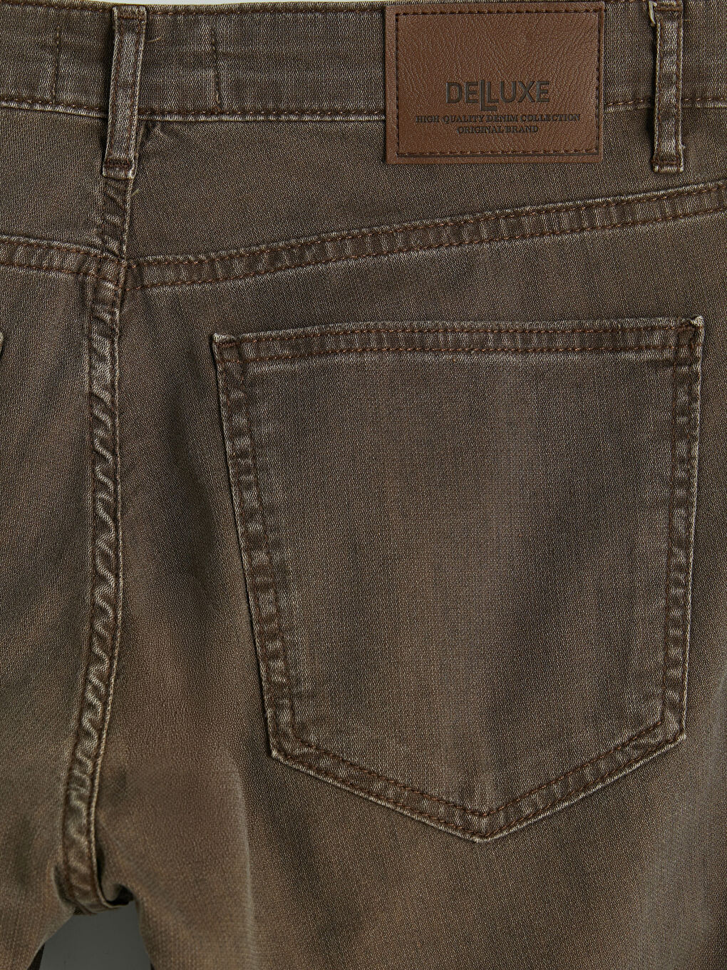 Kahverengi 779 Regular Fit Erkek Jean Pantolon-3