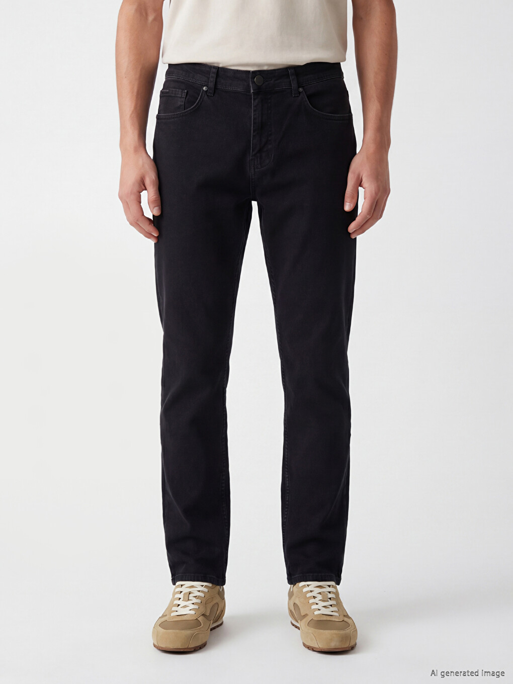 Siyah 779 Regular Fit Erkek Jean Pantolon-1