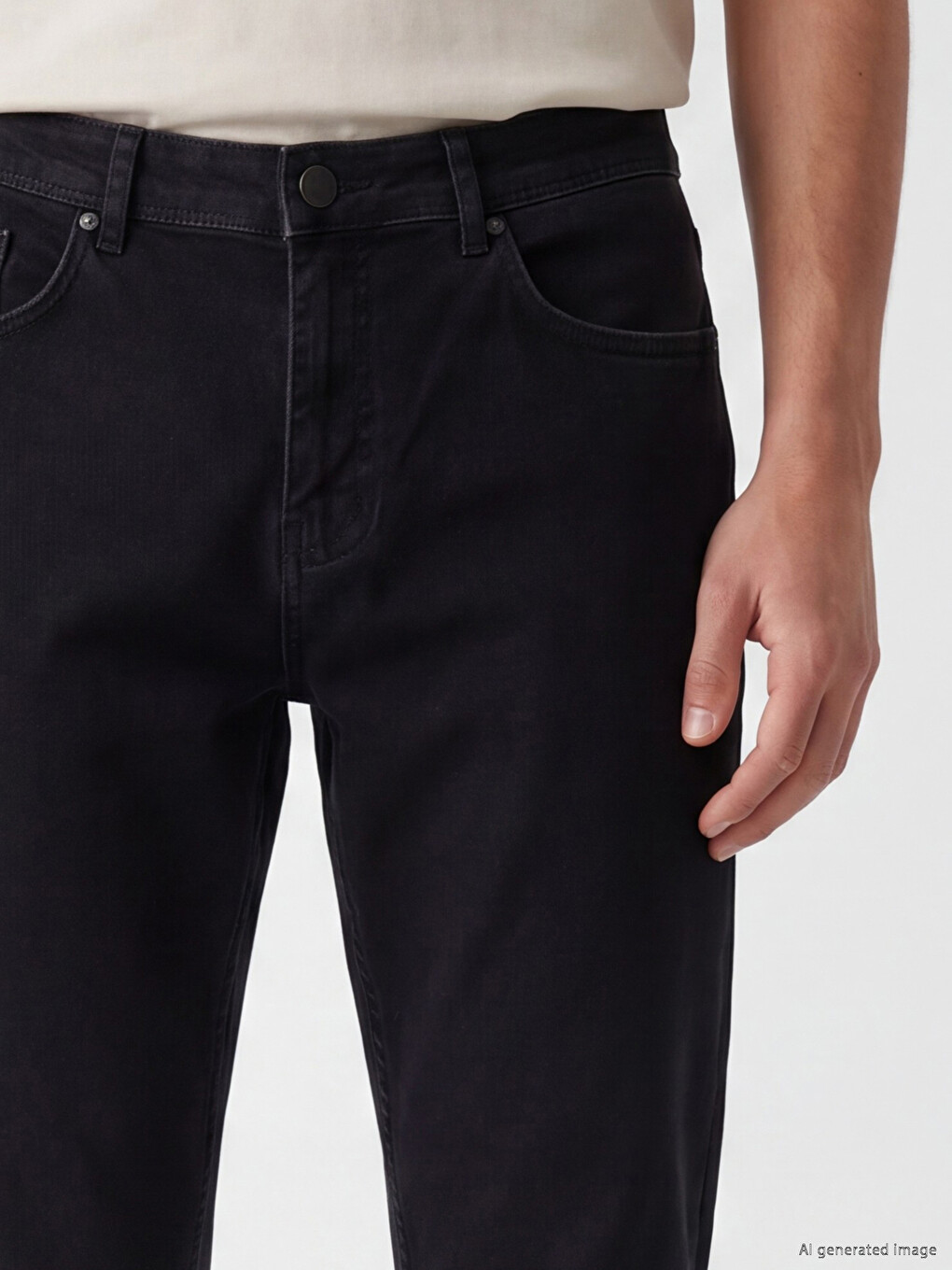 Siyah 779 Regular Fit Erkek Jean Pantolon-2