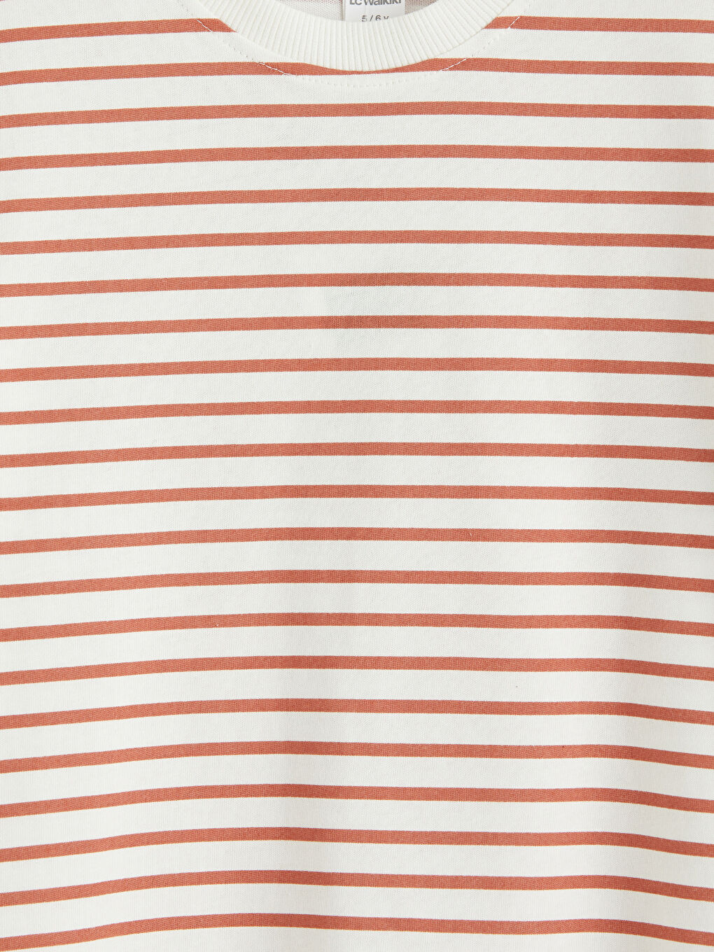 Kahverengi Bisiklet Yaka Çizgili Erkek Çocuk Tişört-2