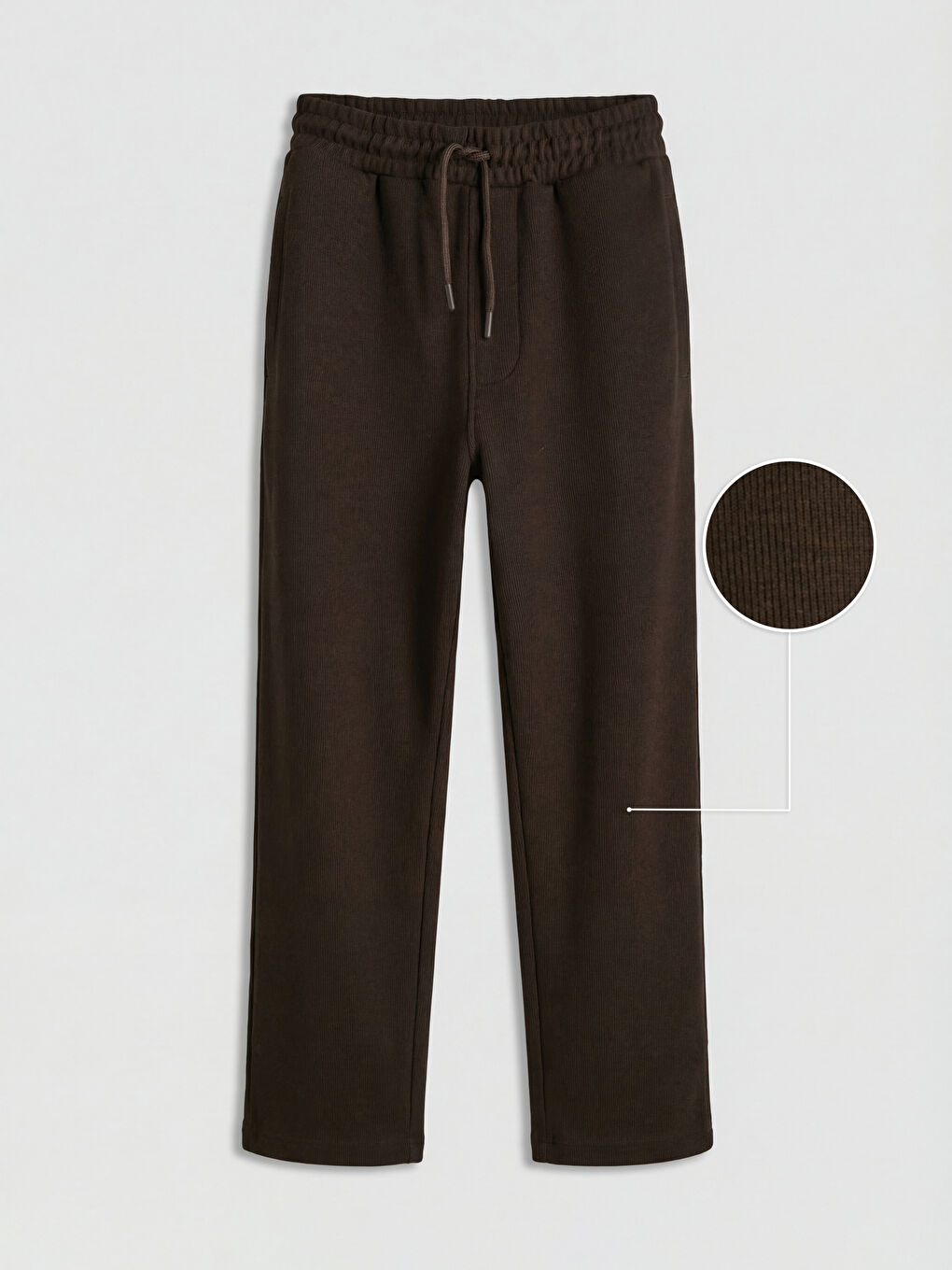 Kahverengi Standart Kalıp Erkek Eşofman Altı