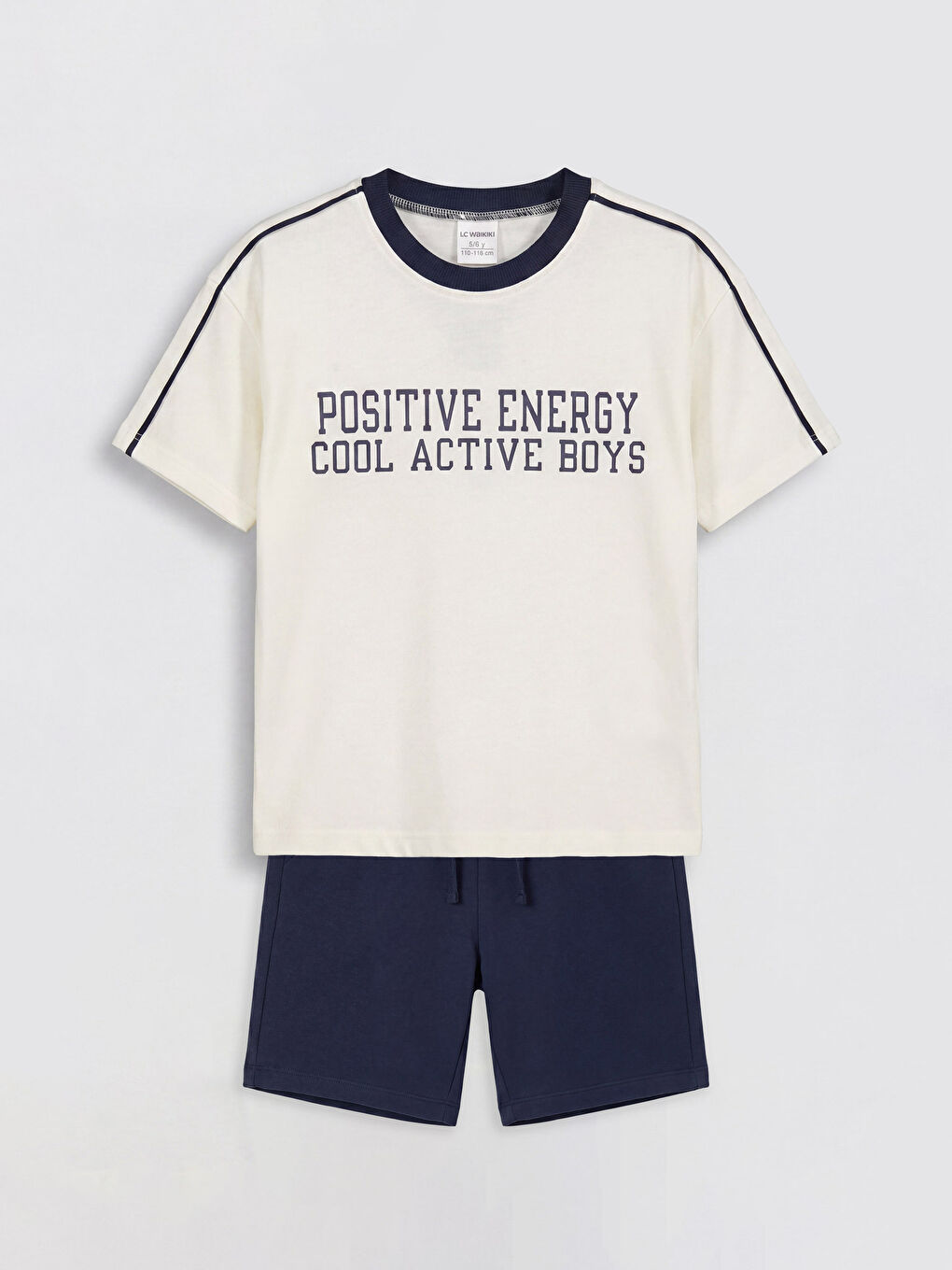 Ekru Baskılı Erkek Çocuk Takım