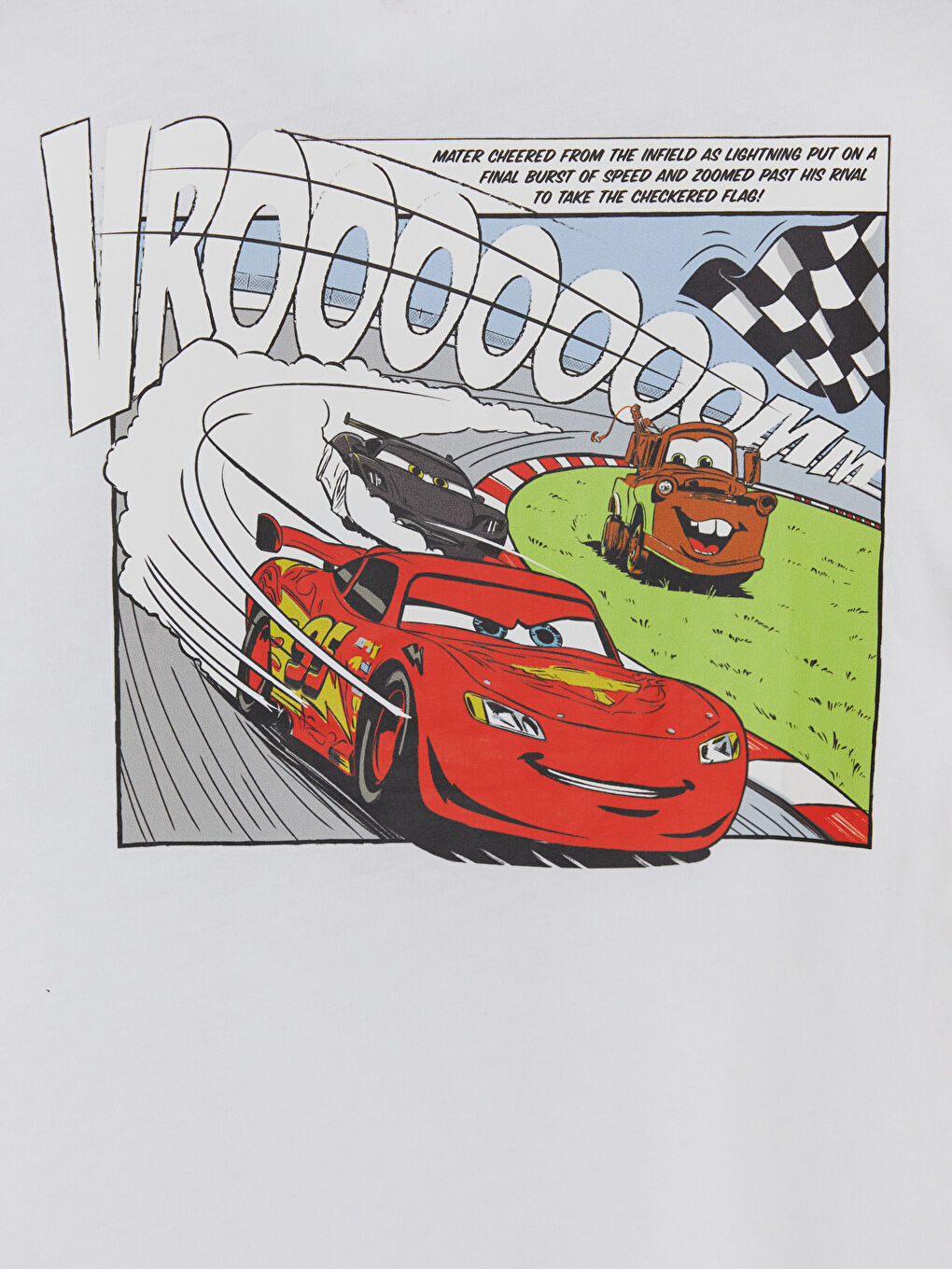 Ekru Arabalar Baskılı Erkek Çocuk Tişört-3