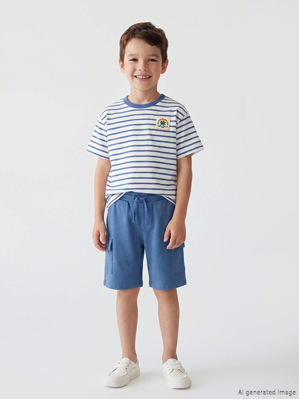 Striped Cotton Boys' Set-1