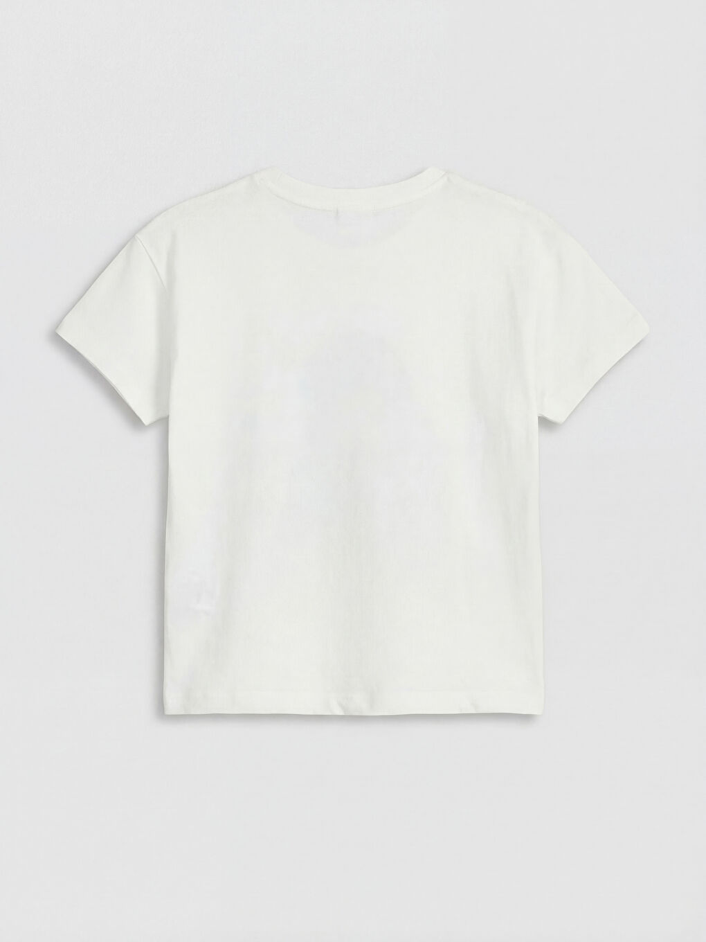 Ekru Baskılı Kız Çocuk Tişört-1
