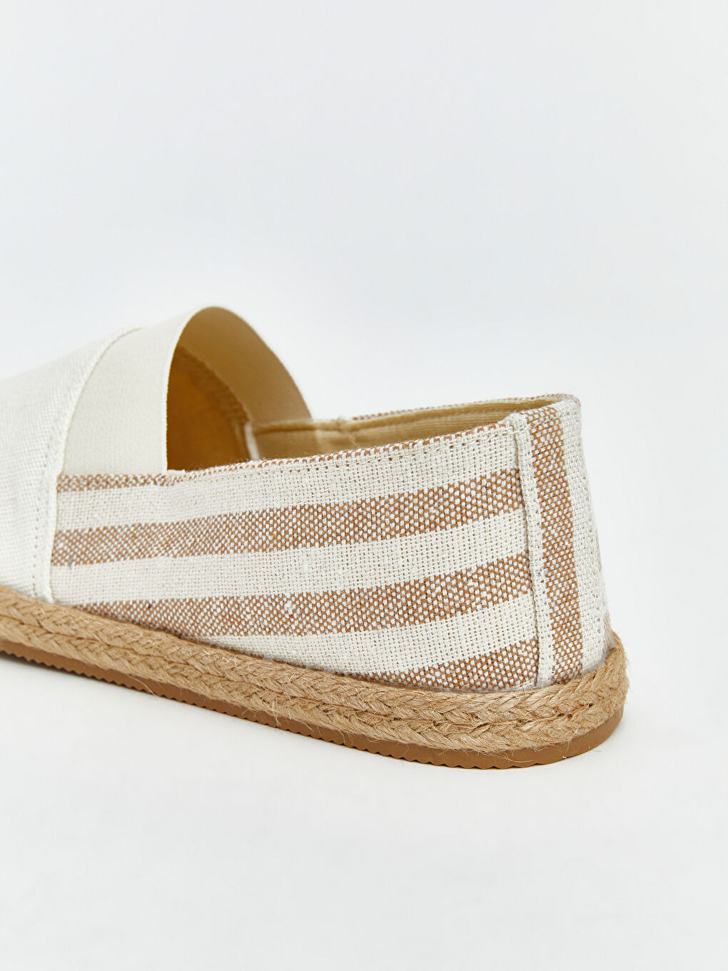 Bej Hasır Tabanlı Erkek Espadril-4