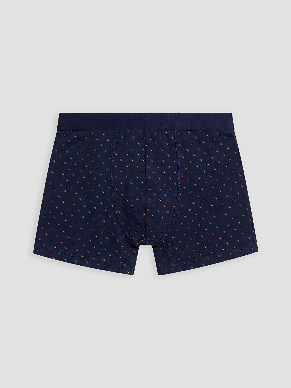 Lacivert Pamuklu Esnek Erkek Boxer 3'lü-4