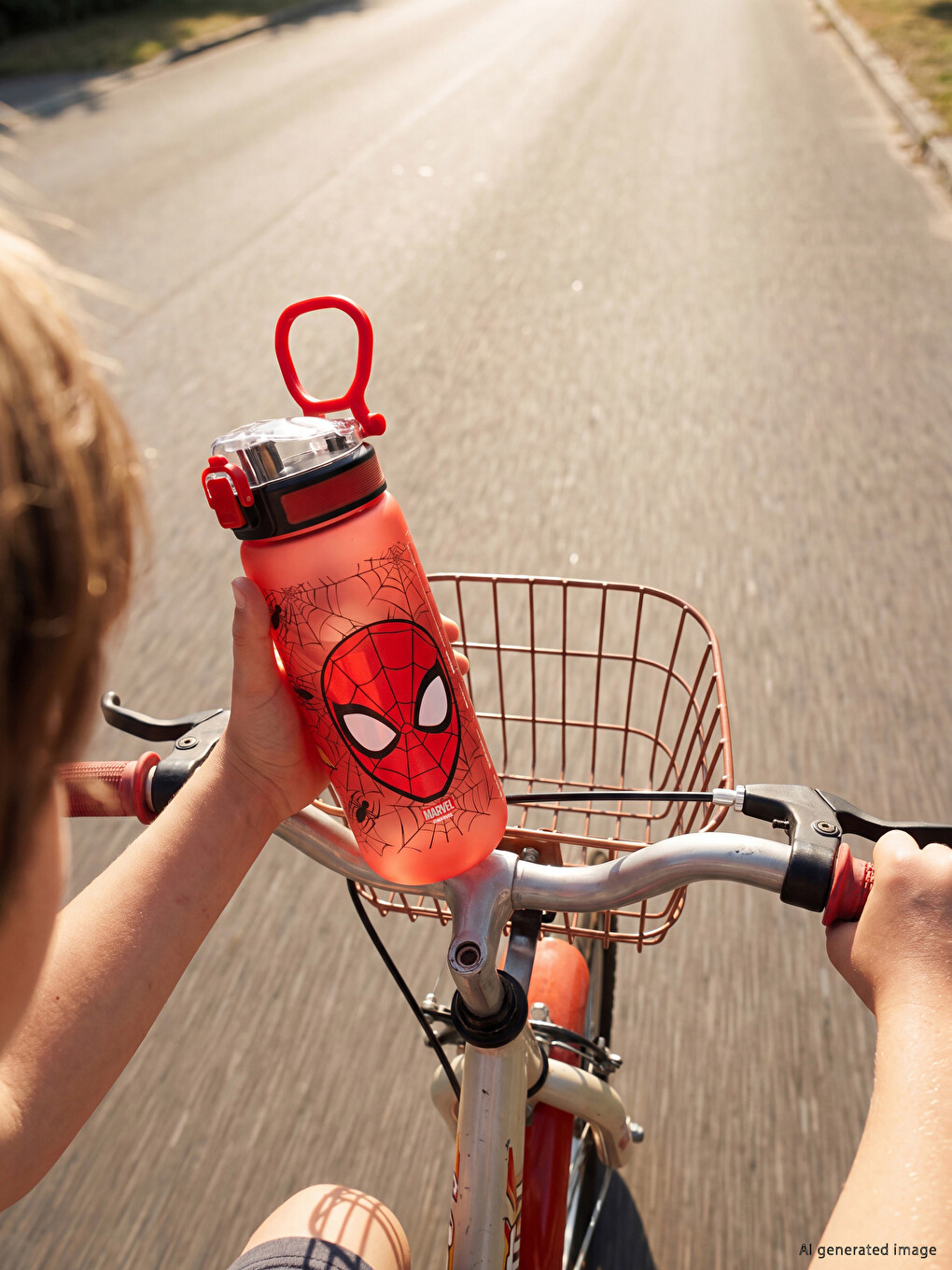 Karışık Spider-man Baskılı Erkek Çocuk Suluk 600 Ml