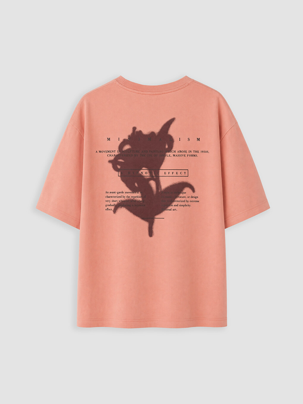Pembe Bisiklet Yaka Baskılı Erkek Tişört-5