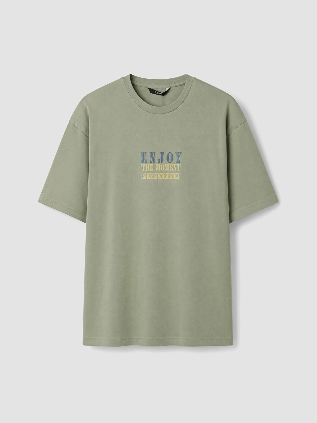 Yeşil Relaxed Fit Erkek Tişört