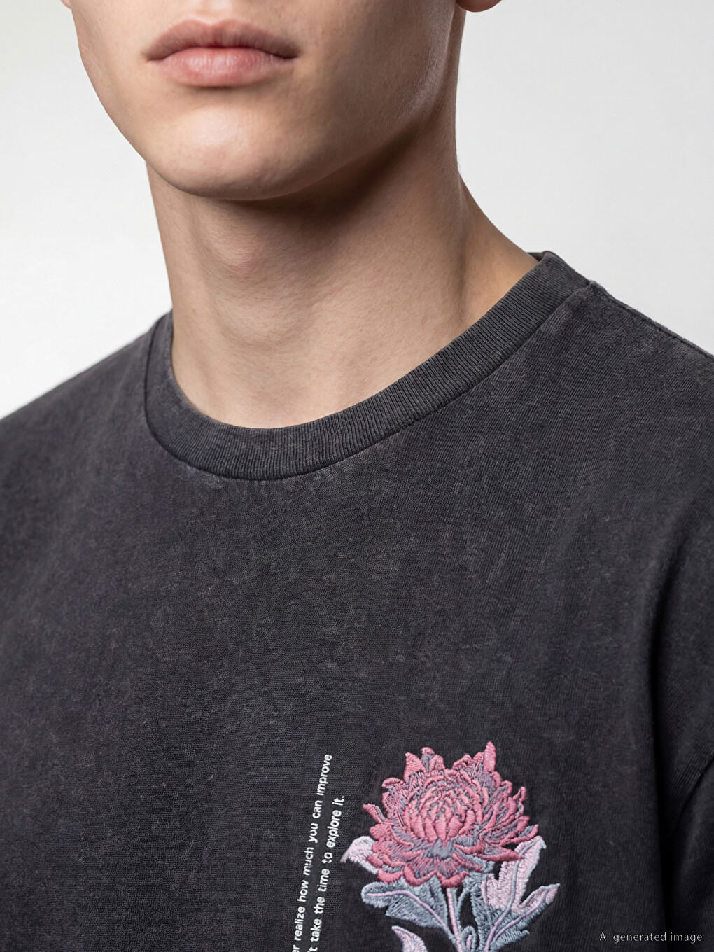 Text Printed Men's T-shirt-2